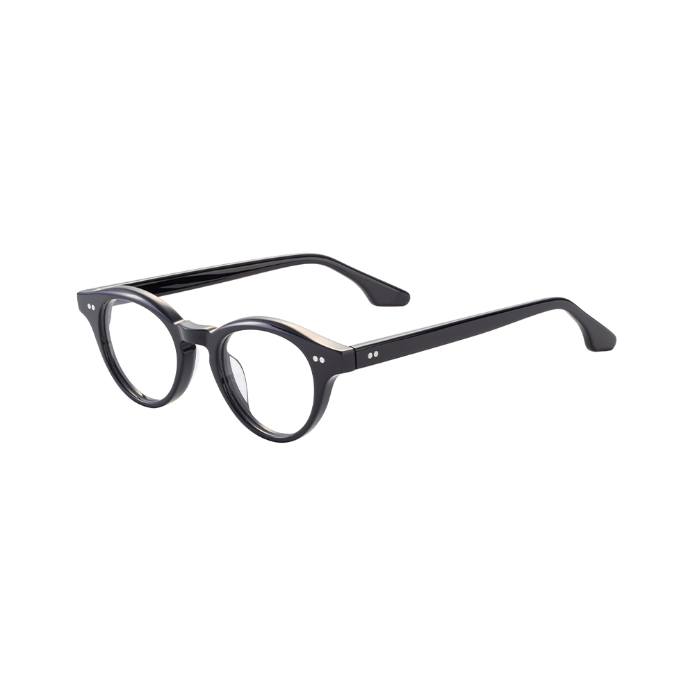 Vintage Classic Round Custom Logo Optical Glasses Eyewear Acetate Frame Eyeglasses