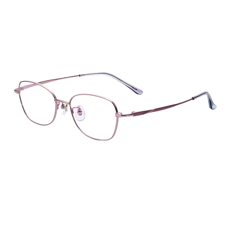 Wholesale Factory Direct Trendy Stylish Lightweight Durable Half Titanium Glasses Frames Eyeglasses