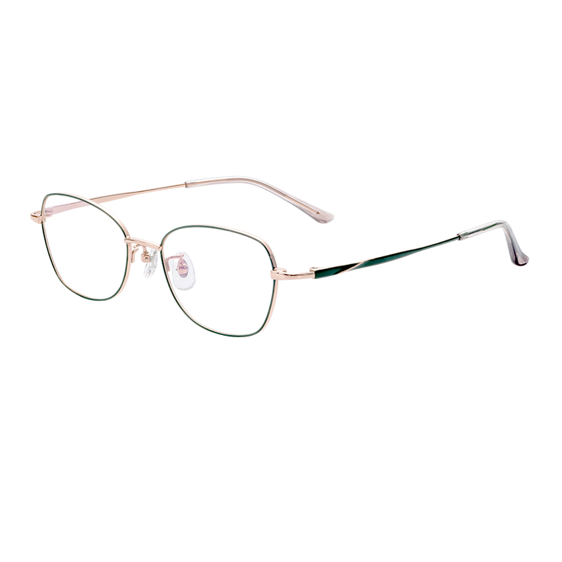 Wholesale Factory Direct Trendy Stylish Lightweight Durable Half Titanium Glasses Frames Eyeglasses