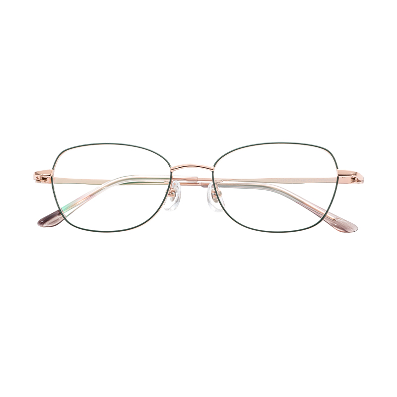 Wholesale Factory Direct Trendy Stylish Lightweight Durable Half Titanium Glasses Frames Eyeglasses