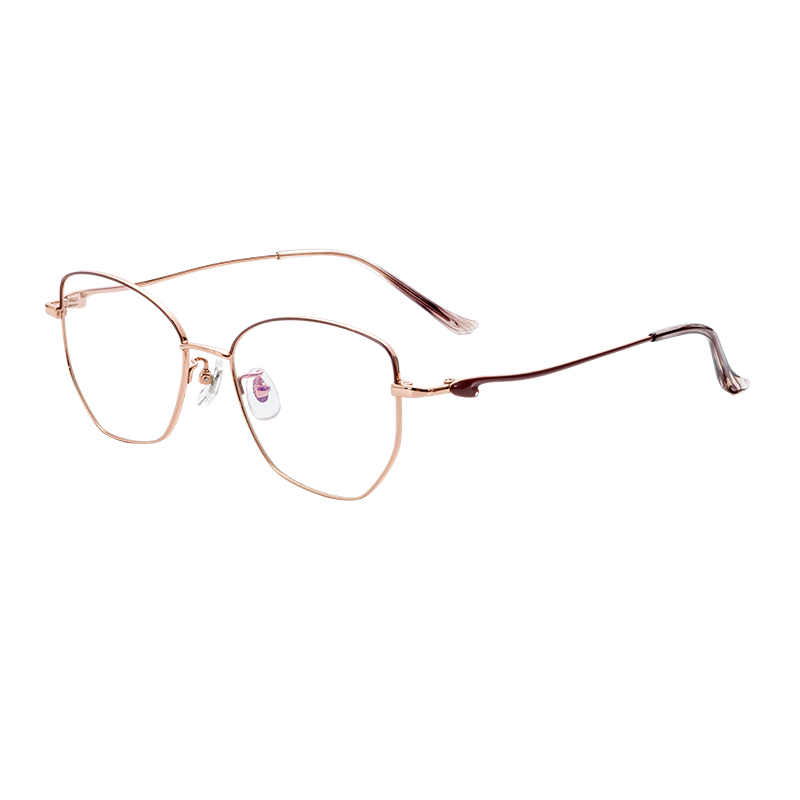 Factory Price Hot Selling Lightweight Durable Universal Stylish Semi-Titanium Glasses Frames Eyeglasses