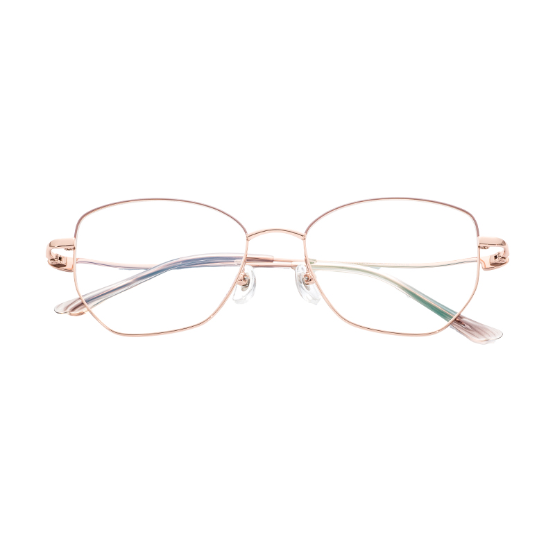Factory Price Hot Selling Lightweight Durable Universal Stylish Semi-Titanium Glasses Frames Eyeglasses