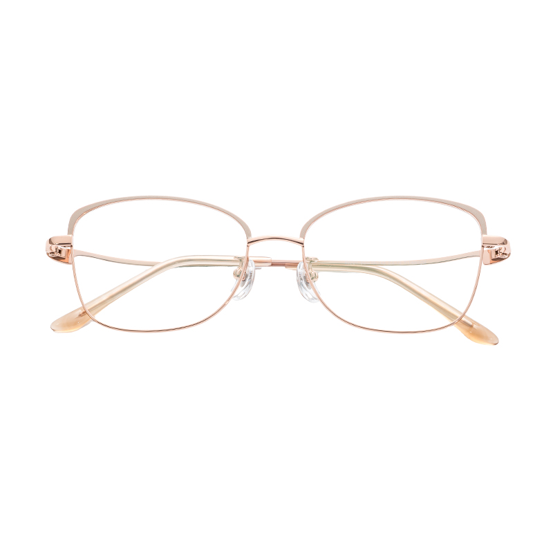 Trendy Lightweight Unisex Wholesale Durable Half Titanium Glasses Frames Optical Frames Eyeglasses