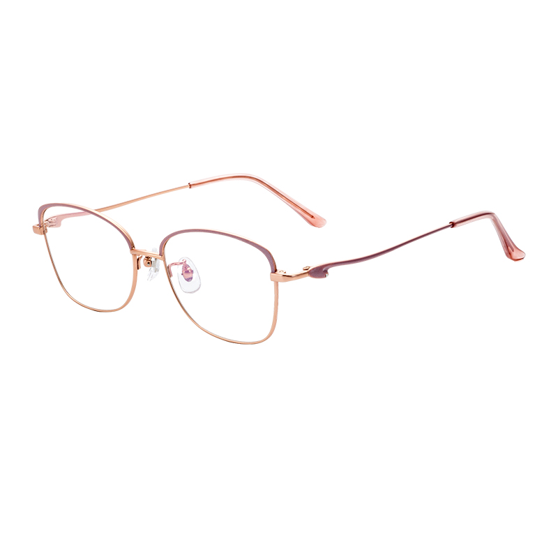 Trendy Lightweight Unisex Wholesale Durable Half Titanium Glasses Frames Optical Frames Eyeglasses