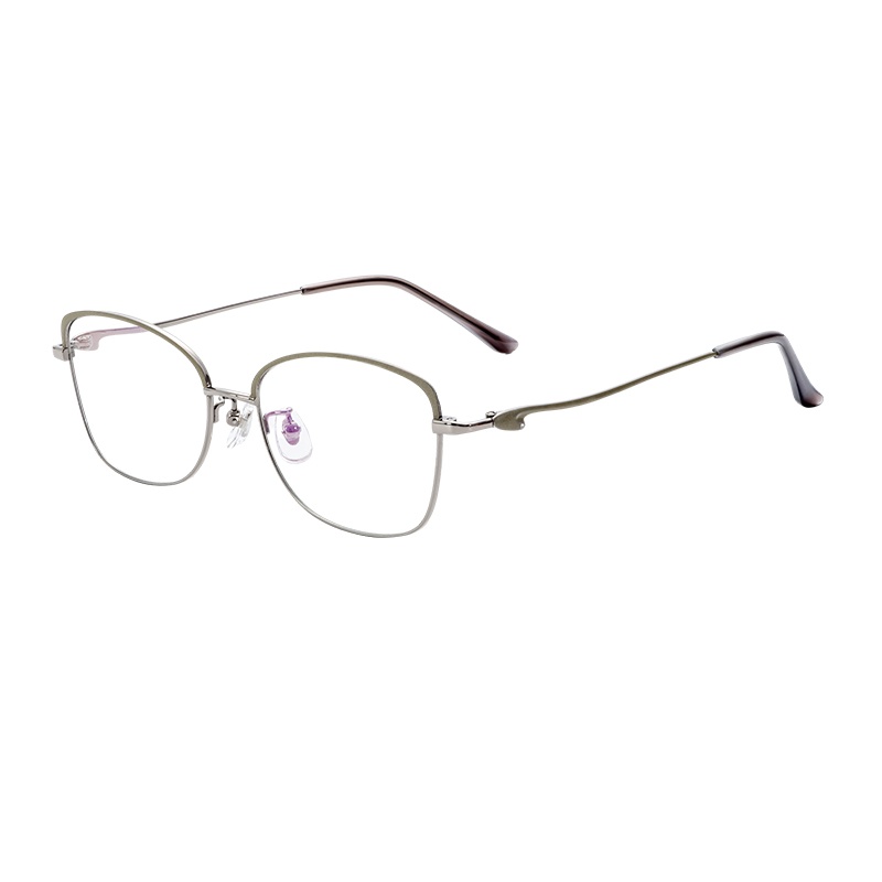 Trendy Lightweight Unisex Wholesale Durable Half Titanium Glasses Frames Optical Frames Eyeglasses
