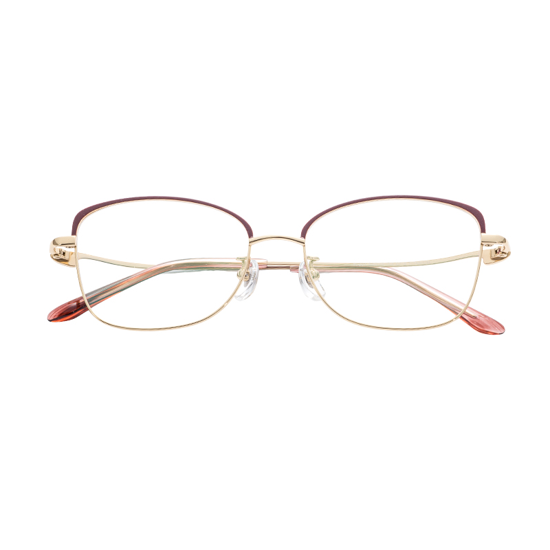 Trendy Lightweight Unisex Wholesale Durable Half Titanium Glasses Frames Optical Frames Eyeglasses