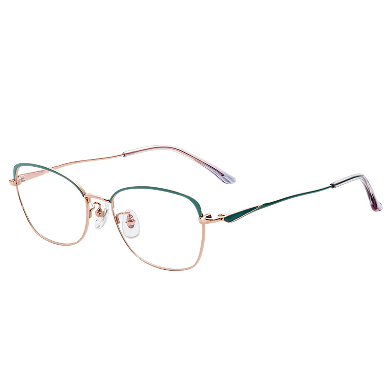 Trendy Lightweight  Unisex Half titanium glasses frames eye glasses frames luxury Spectacles