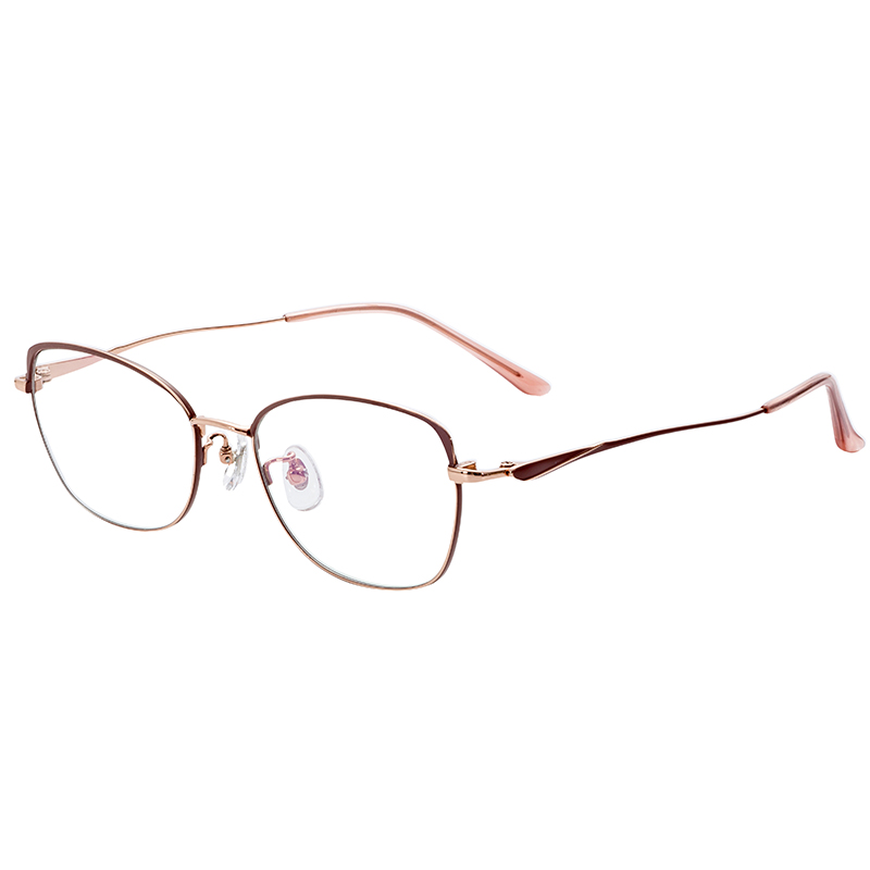 Trendy Lightweight  Unisex Half titanium glasses frames eye glasses frames luxury Spectacles
