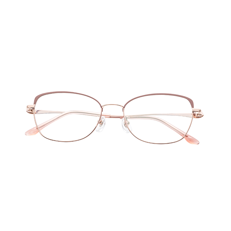 Trendy Lightweight  Unisex Half titanium glasses frames eye glasses frames luxury Spectacles