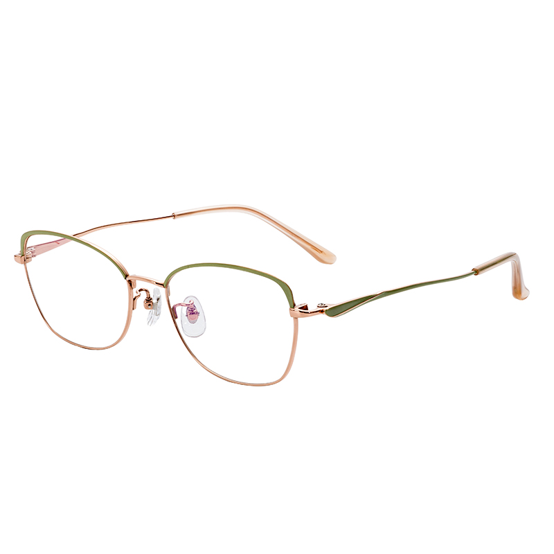 Trendy Lightweight  Unisex Half titanium glasses frames eye glasses frames luxury Spectacles