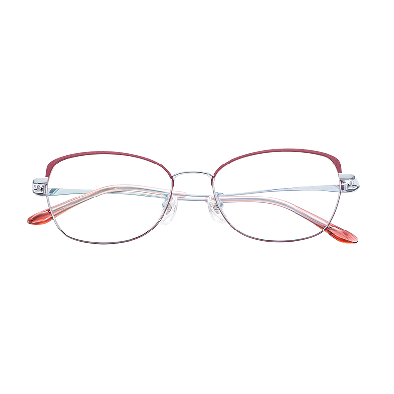 Trendy Lightweight  Unisex Half titanium glasses frames eye glasses frames luxury Spectacles