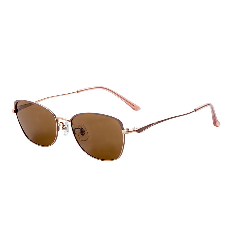 Fashionable Luxury Comfortable Outdoor Protective Half titanium glasses frames Sunglasses men women