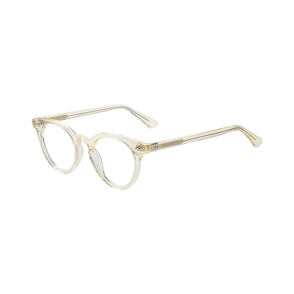 High Quality Branded Eyeglasses Transparent High-End Eye Glass Frame Custom Logo Acetate Optical Eyeglasses Frames