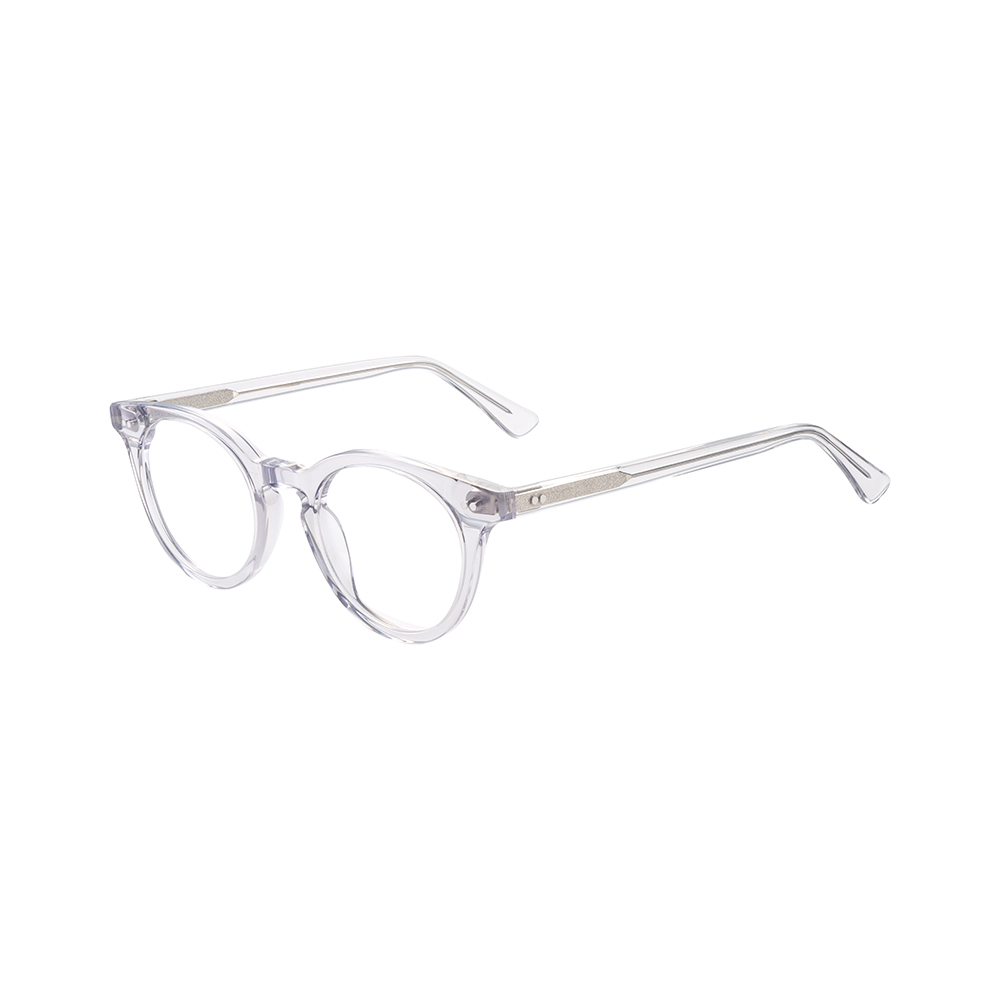 High Quality Branded Eyeglasses Transparent High-End Eye Glass Frame Custom Logo Acetate Optical Eyeglasses Frames