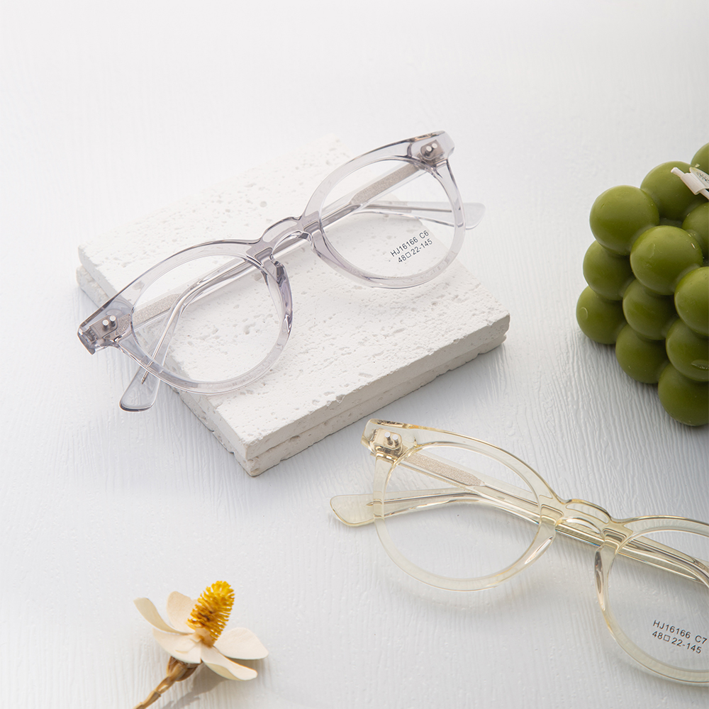 High Quality Branded Eyeglasses Transparent High-End Eye Glass Frame Custom Logo Acetate Optical Eyeglasses Frames
