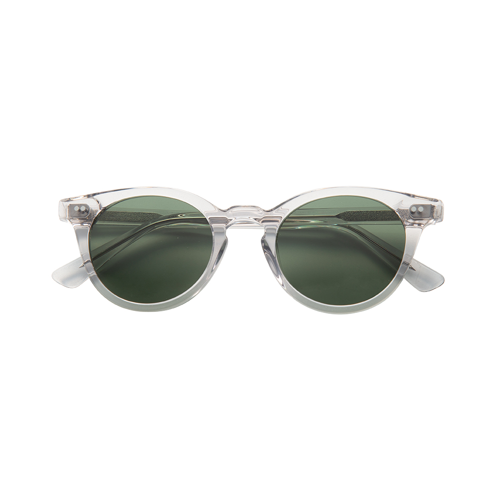 Cheap Custom Fashionable Uv Sunglasses Cute Sunglasses For Women Transparent Crystal Acetate Fiber Sunglasses