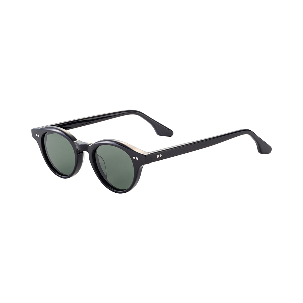 Retro Plastic Round Frames Blocker Optical Sunglasses Acetate Transparent Eyeglasses Sunglasses