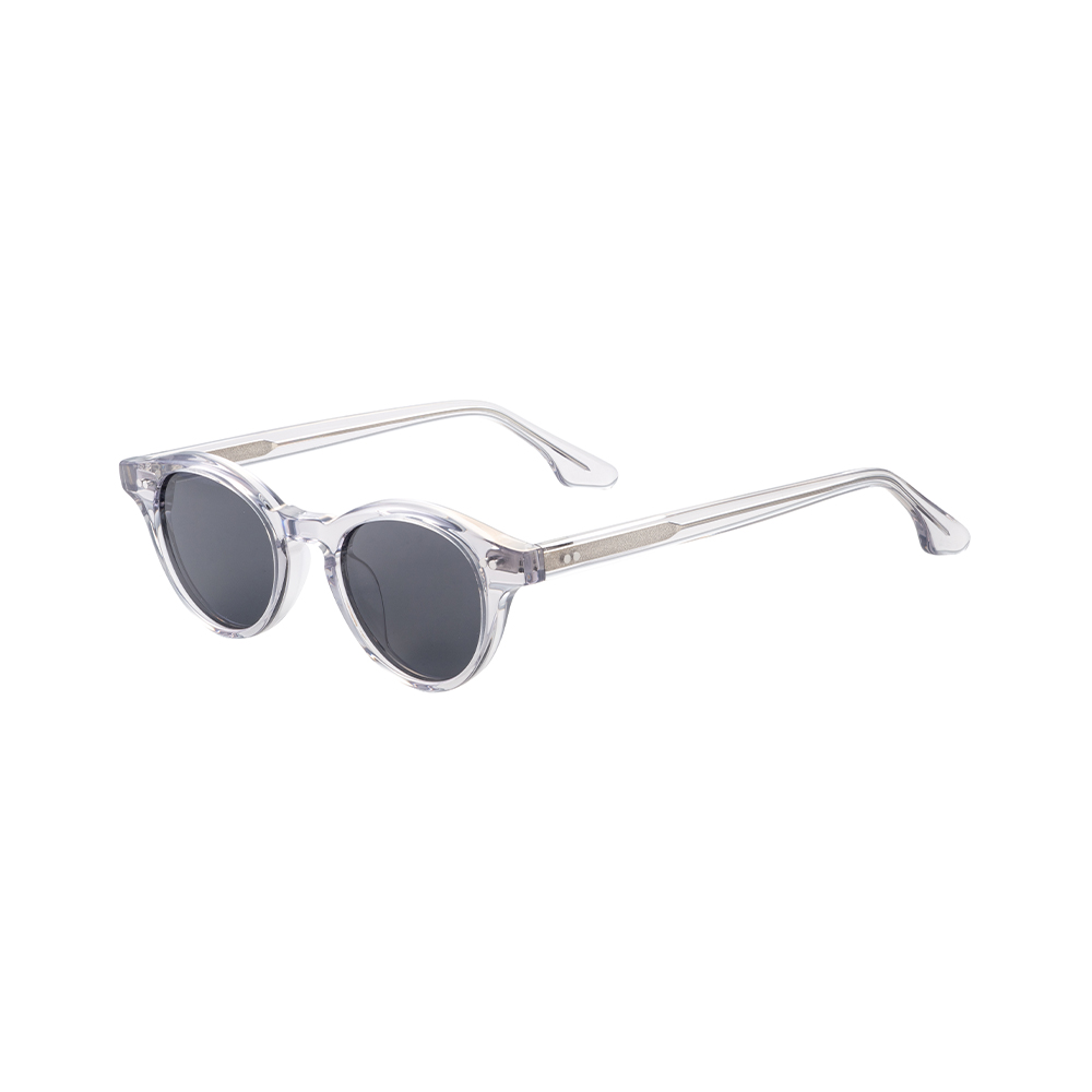 Retro Plastic Round Frames Blocker Optical Sunglasses Acetate Transparent Eyeglasses Sunglasses