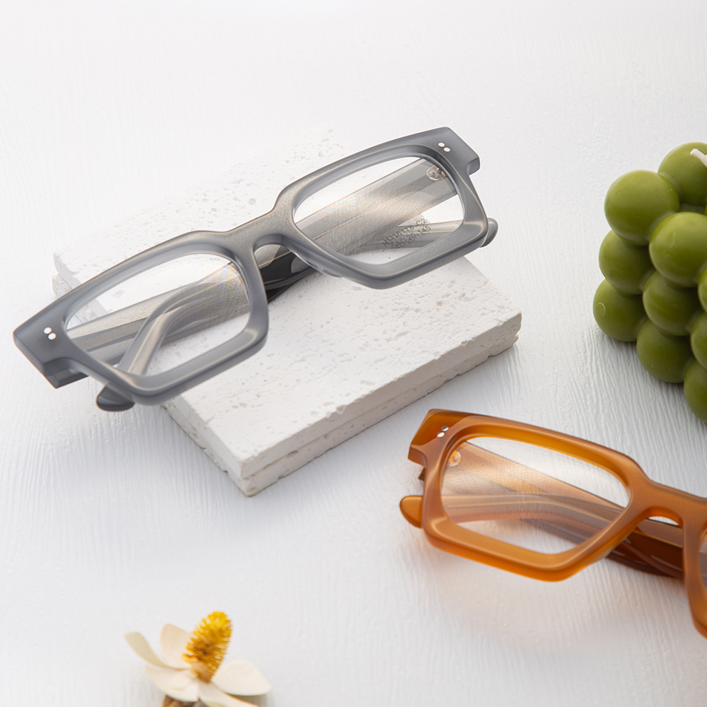 High Quality Fashion Thick Acetate Women Optical Glasses Frames Eyeglasses For Men Wholesale Square Big Size Acetate Glasses