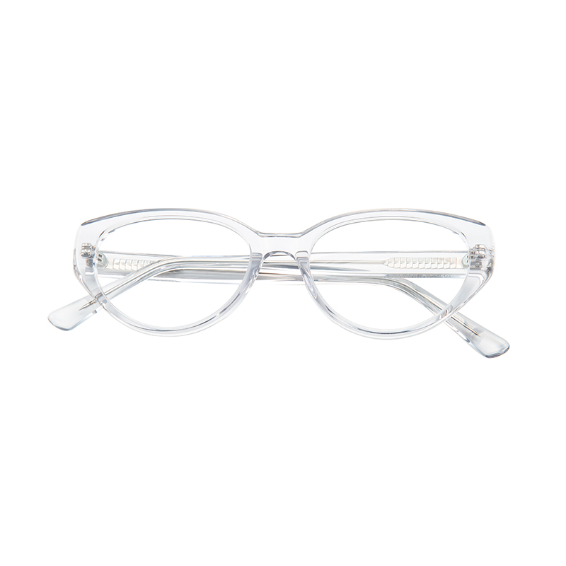 Custom Logo Italy Design Mazzucchell Unisex Acetate Clear Transparent Myopia Eyeglasses Frame Blue Light Blocking Glasses