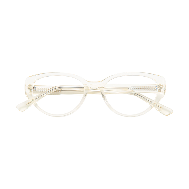 Custom Logo Italy Design Mazzucchell Unisex Acetate Clear Transparent Myopia Eyeglasses Frame Blue Light Blocking Glasses