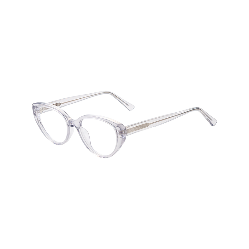 Custom Logo Italy Design Mazzucchell Unisex Acetate Clear Transparent Myopia Eyeglasses Frame Blue Light Blocking Glasses