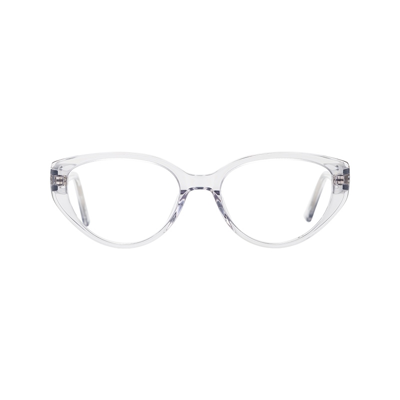 Custom Logo Italy Design Mazzucchell Unisex Acetate Clear Transparent Myopia Eyeglasses Frame Blue Light Blocking Glasses
