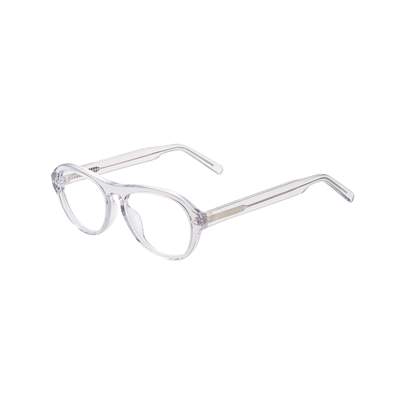 Women Men Spectacle Frame Myopic Support Prescription Lens Vintage Round Eyewear Acetate Optical Eyeglasses