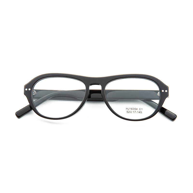 Women Men Spectacle Frame Myopic Support Prescription Lens Vintage Round Eyewear Acetate Optical Eyeglasses