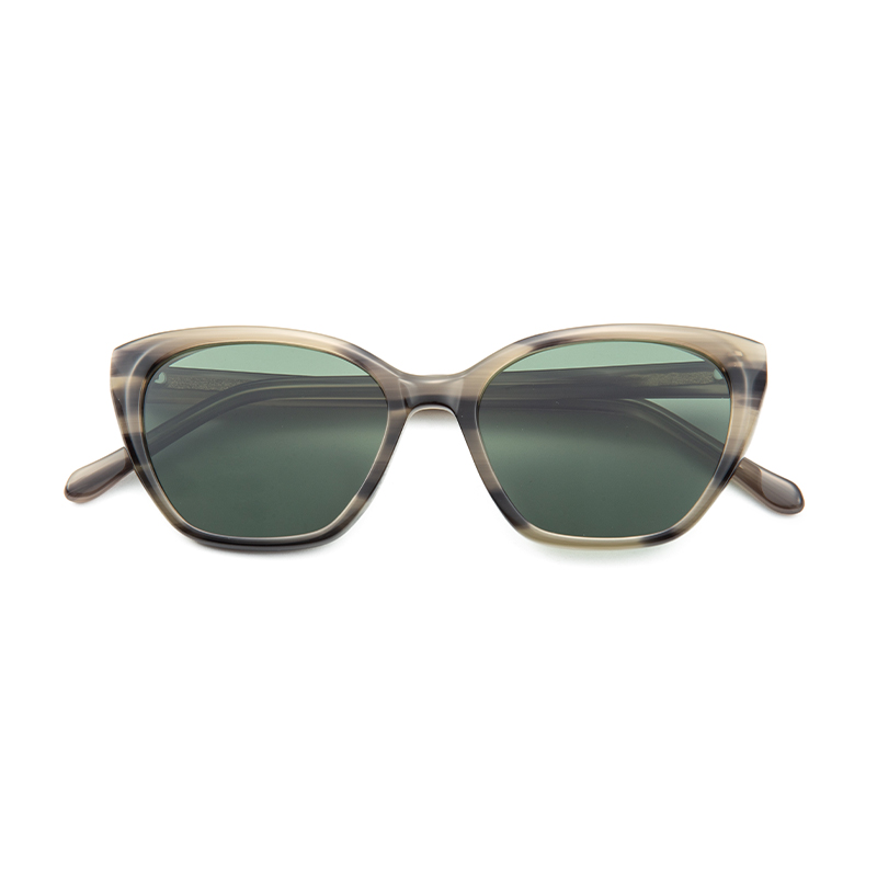 New Arrival Fashion Design Unisex Uv400 Square Bevel Light Acetate Polarized Shades Sunglasses