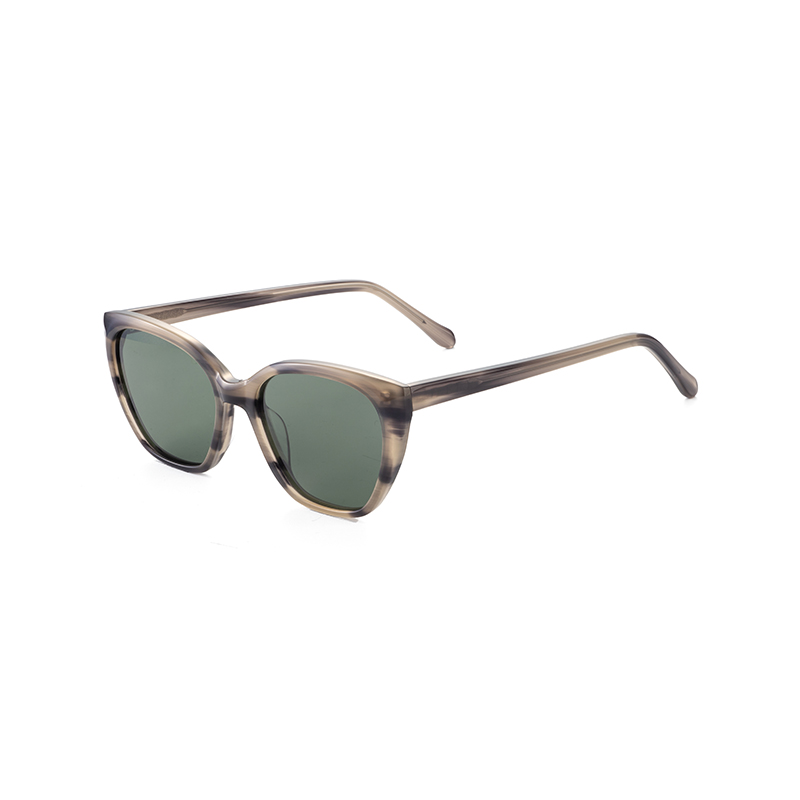 New Arrival Fashion Design Unisex Uv400 Square Bevel Light Acetate Polarized Shades Sunglasses
