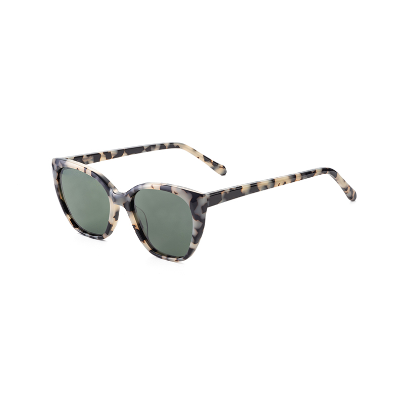 New Arrival Fashion Design Unisex Uv400 Square Bevel Light Acetate Polarized Shades Sunglasses