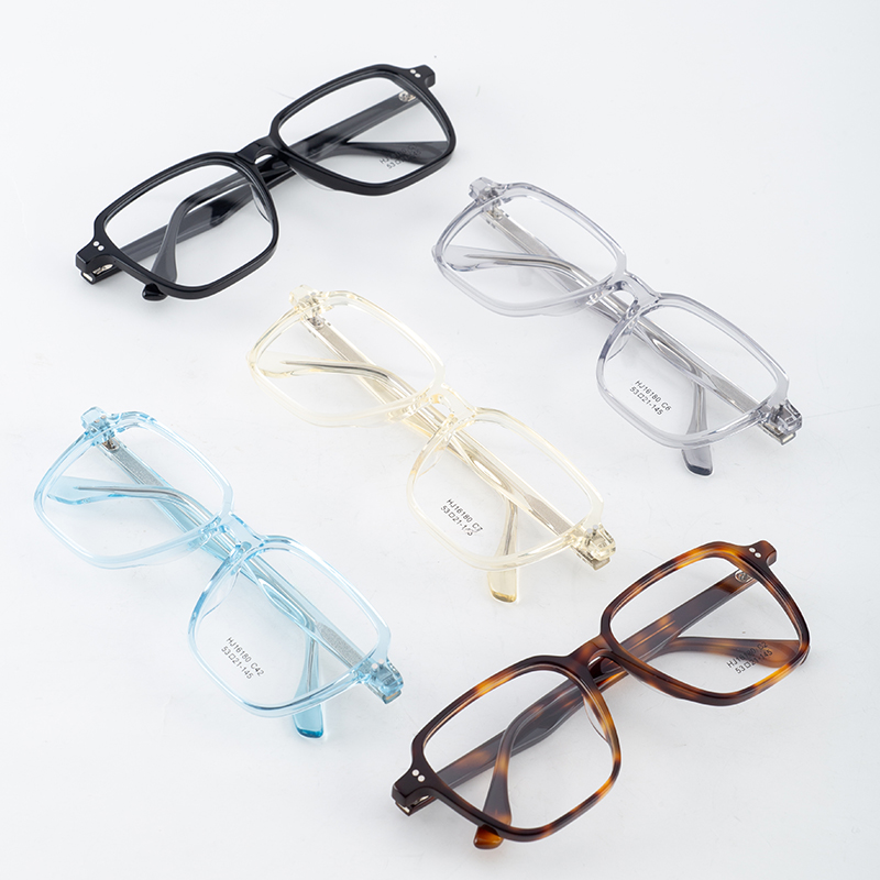 Factory Wholesale Acetate Eyeglasses Retro Square Vintage Fashion Design Oversized Eyeglasses Eyeglass Frame
