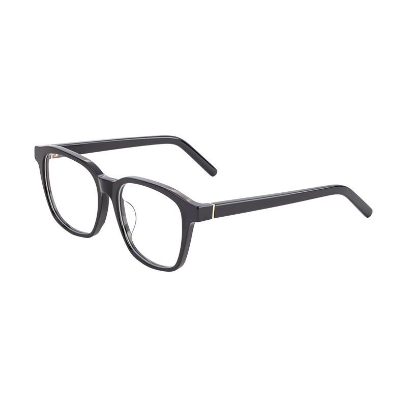 Professional Wholesale High Standard Luxury Eyeglasses Frames Customizable Logo Square Acetate Metal Glasses