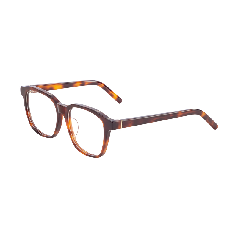 Professional Wholesale High Standard Luxury Eyeglasses Frames Customizable Logo Square Acetate Metal Glasses