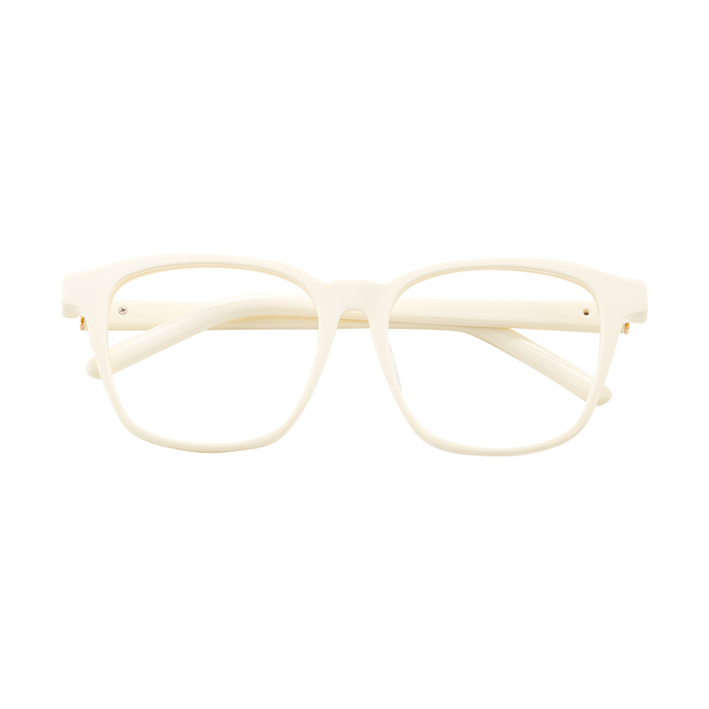 Professional Wholesale High Standard Luxury Eyeglasses Frames Customizable Logo Square Acetate Metal Glasses