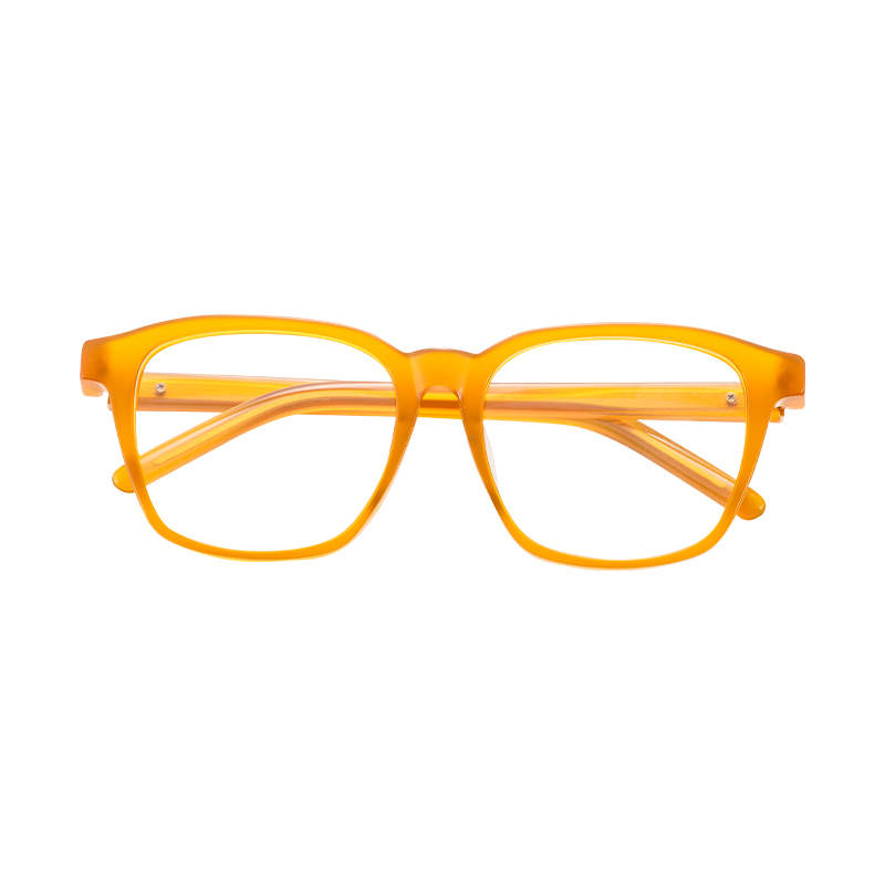 Professional Wholesale High Standard Luxury Eyeglasses Frames Customizable Logo Square Acetate Metal Glasses
