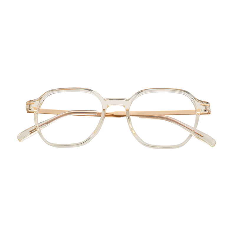 Luxury Fashion Exquisite Half Titanium Frame Spectacle Frames High-End Design Handmade Men\'s Square Frame Glasses