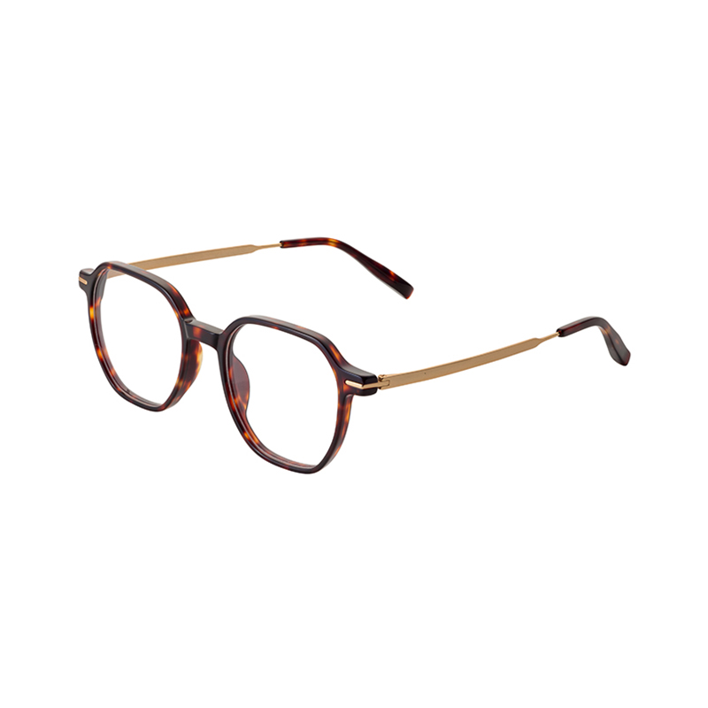 Luxury Fashion Exquisite Half Titanium Frame Spectacle Frames High-End Design Handmade Men\'s Square Frame Glasses