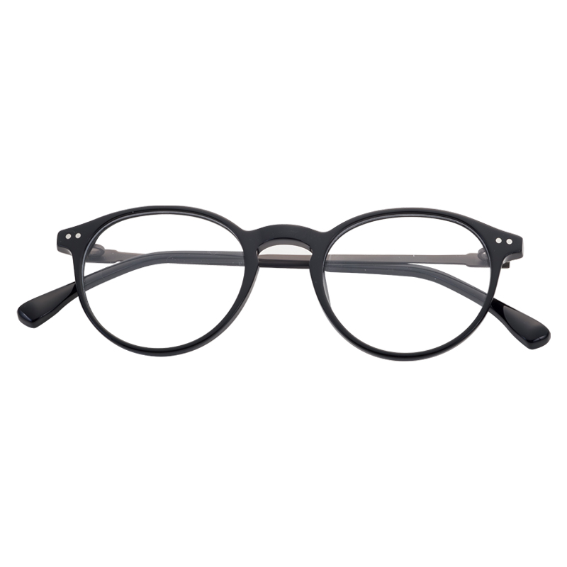 Hot Selling Round Frame Fashion Classical Retro Anti-Blue Light Women Men Half Titanium Optical Glasses