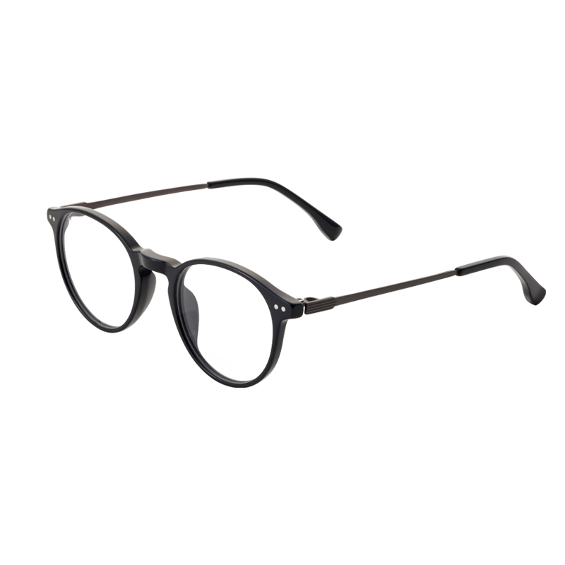 Hot Selling Round Frame Fashion Classical Retro Anti-Blue Light Women Men Half Titanium Optical Glasses
