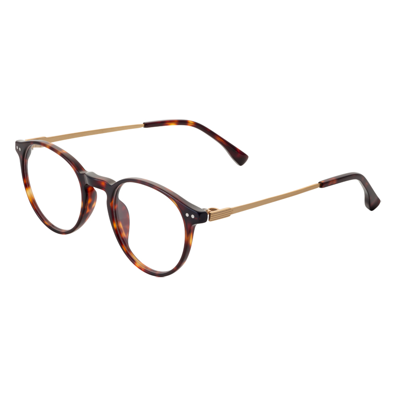 Hot Selling Round Frame Fashion Classical Retro Anti-Blue Light Women Men Half Titanium Optical Glasses