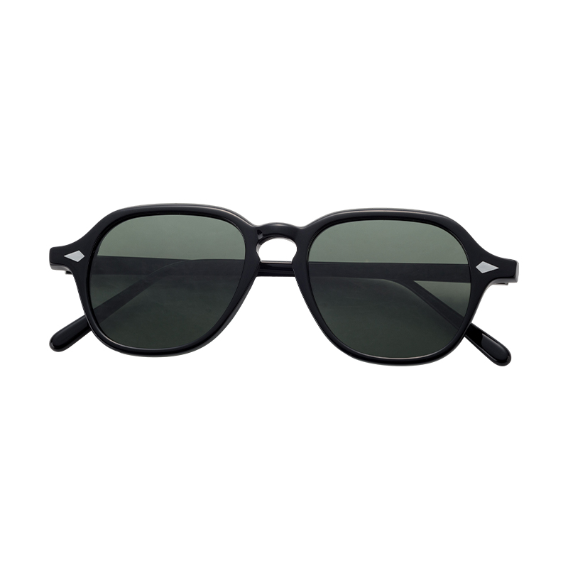 New Fashionable Retro Uv400 Sunglasses For Men And Women Small Rectangle Retro Sunglasses Acetate Custom Logo