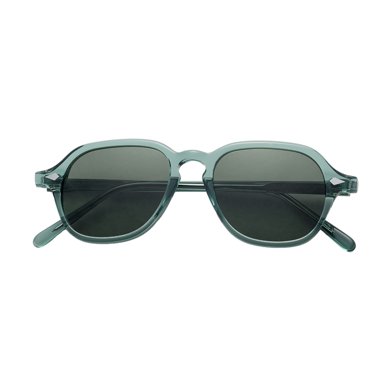 New Fashionable Retro Uv400 Sunglasses For Men And Women Small Rectangle Retro Sunglasses Acetate Custom Logo