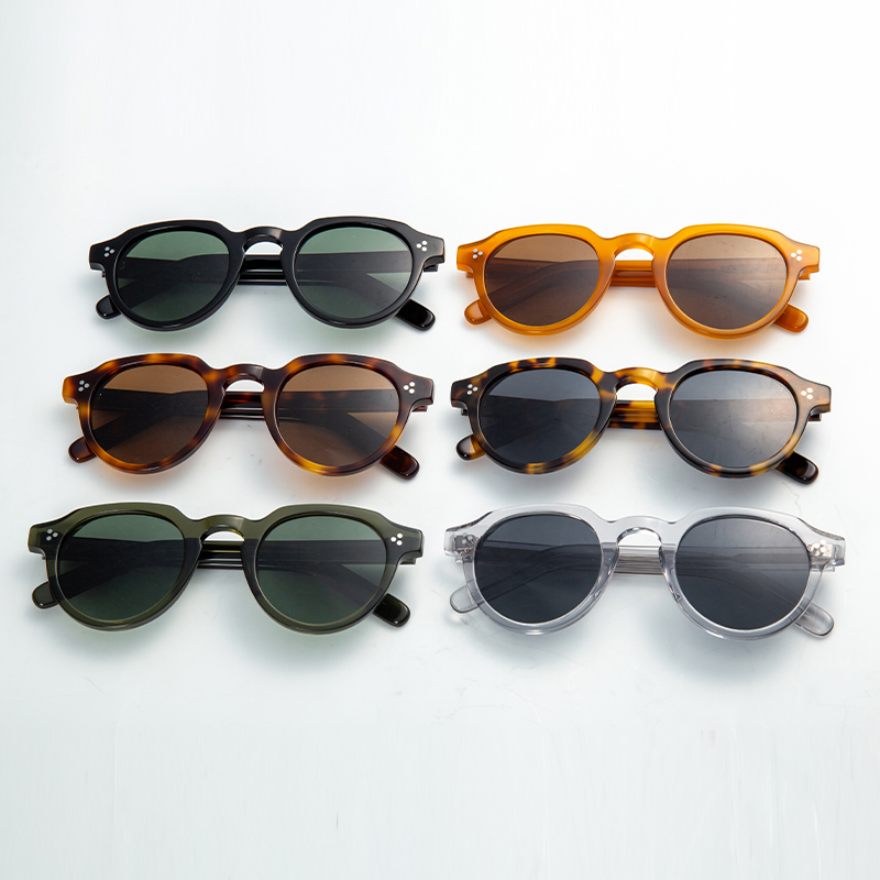 Hot Sale Luxury Design Unisex Custom Logo Fashion Eyewear Thick Acetate Sun Glasses 2022 Fashion Sunglasses