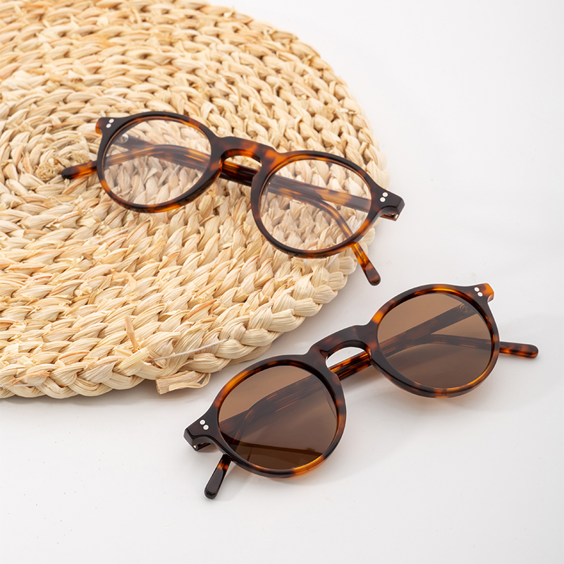 Acetate Eyeglasses Frames Round For Men Women Custom Eyewear Frames High Quality Premium Optical Frames