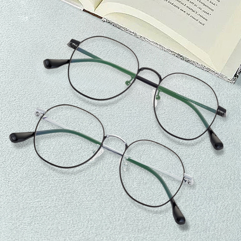 High End Quality Vintage Frame Eye Glasses Optics Prescription Half Titanium Gentleman Frames For Men And Women