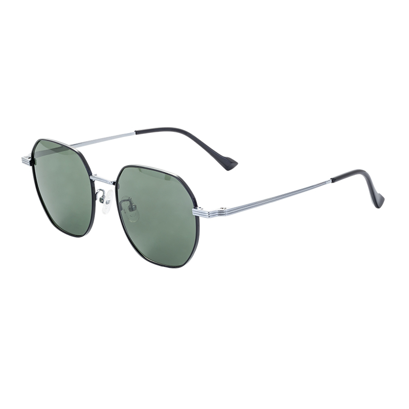 China Sunglasses Manufacturer OEM&ODM High Quality T21128-series Vintage Men Women Half Titanium Sunglasses Custom Logo