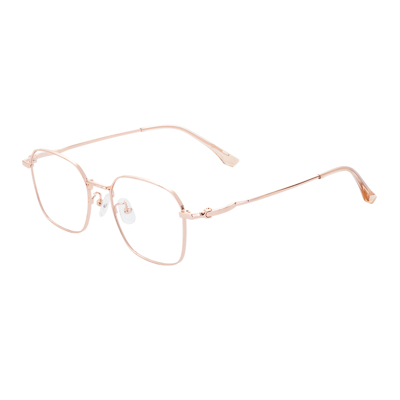 Hot-Selling Round Alloy Ultralight Eyeglasses Spectacle High End Design Optical Half Titanium Eyeglasses Frames