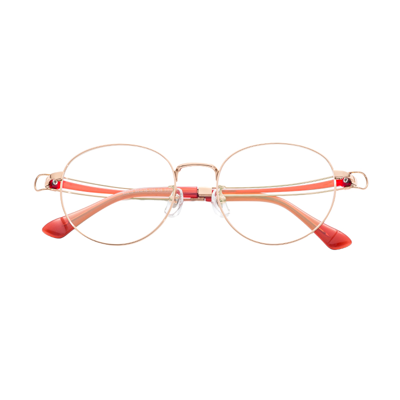 Customizable Solid Pattern Optical Glasses Adjustable Nose Pad with Semi-Titanium Metal Hinge Classic Spectacle Eyewear OEM ODM